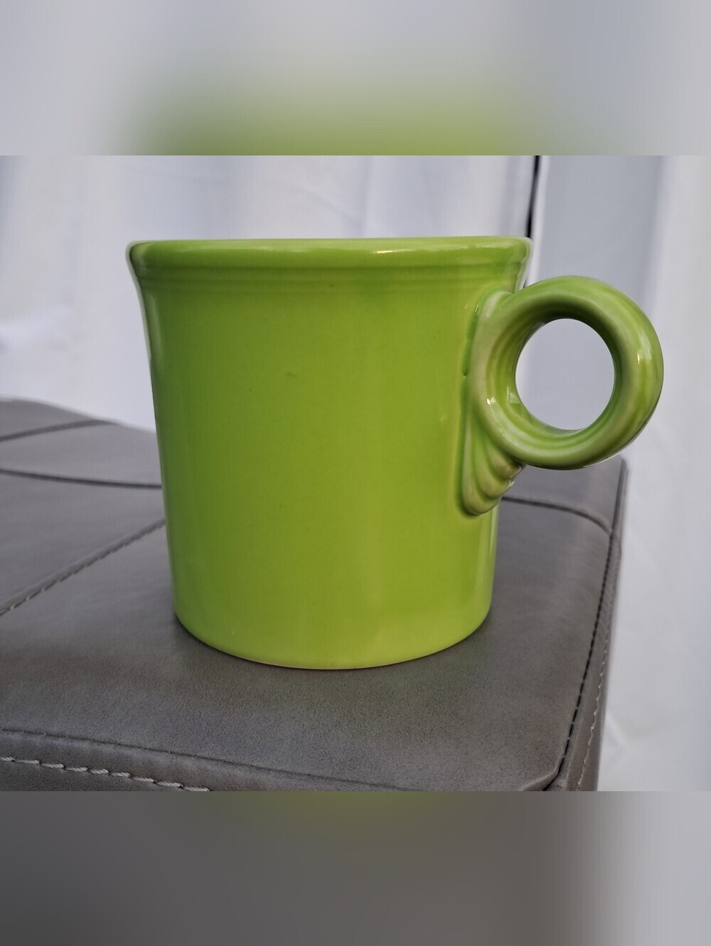Vintage Fiesta Chartreuse Classic Ring Handle Mug (Retired 1997–1999) - Picture 6 of 7